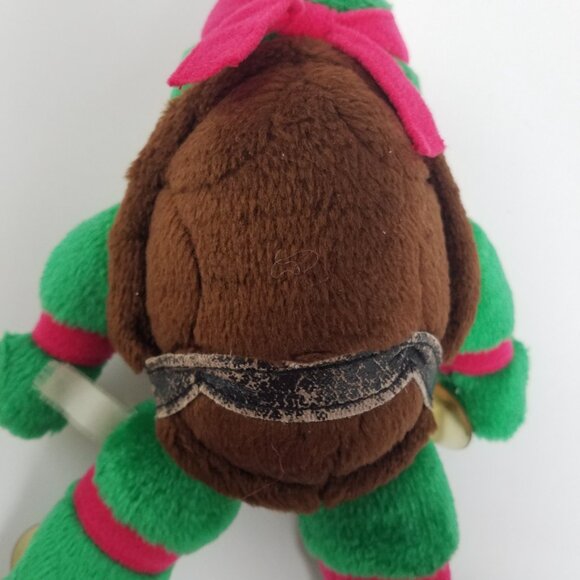 Vintage RAPHAEL Teenage Mutant Ninja Turtles window cling plush Playmates TMNT - Picture 10 of 15